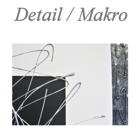 MK1 Art Bild Leinwand Abstrakt Kunst Malerei Acrylbild weiß grau
