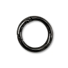 Karabiner Ring 20mm Gold hell, Silber, Schwarz, Regenbogen