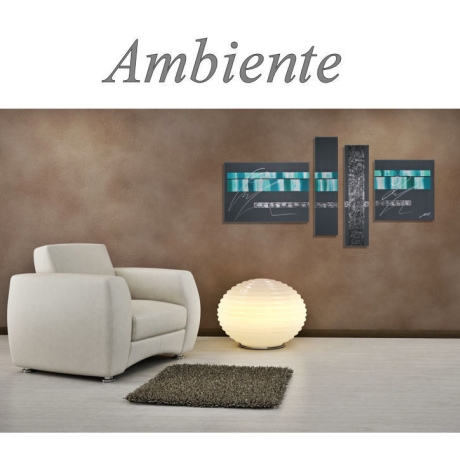 MK1 Art Bild Leinwand Abstrakt Kunst Malerei Acrylbild türkis