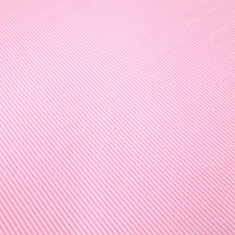 Stoff Baumwolle Seersucker rosa weiß gestreift Blusenstoff