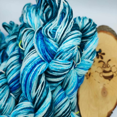 Sockenwolle Handgefärbt, Merino, Ombre Färbung