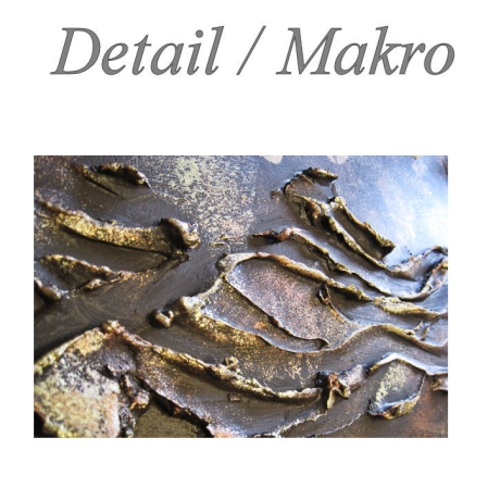 MK1 Art Bild Leinwand Abstrakt Kunst Malerei Acrylbild braun 3D