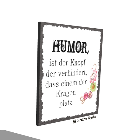 Holzschild-Shabby Humor