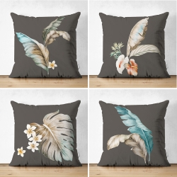 Kissenbezüge 4èr Set Velours Stoff