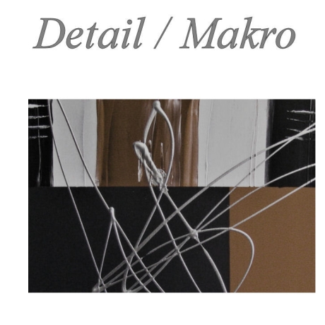 MK1 Art Bild Leinwand Abstrakt Kunst Malerei Acrylbild braun