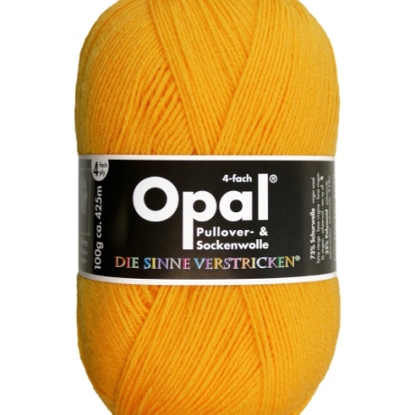 Opal Sonnengelb, 4-fädige Sockenwolle, Farbe 5182