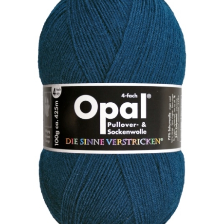 Opal Petrol, 4-fädige Sockenwolle, Farbe 5187