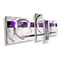 MK1 Art Bild Leinwand Abstrakt Kunst Malerei Acrylbild lila grau MK1 Art Bild Leinwand Abstrakt Kunst Malerei Acrylbild lila grau