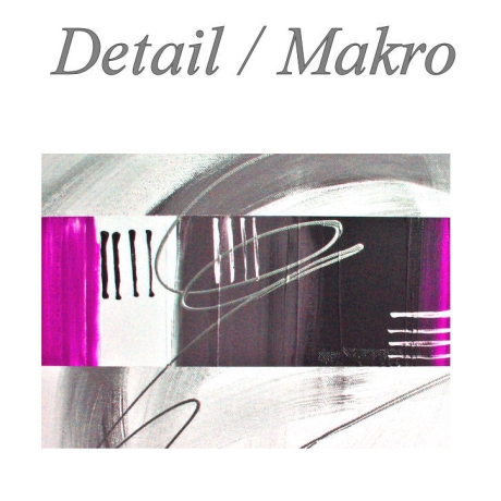 MK1 Art Bild Leinwand Abstrakt Kunst Malerei Acrylbild pink grau