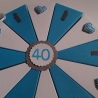 Geldgeschenkverpackung zum 40 .Geburtstag, Geldgeschenk