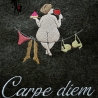 Bertha - Carpe diem - Stickdatei by Michis Textilatelier