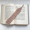 Lesezeichen Braun Brauntöne verschiedene Formen handgestrickt 