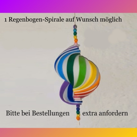 Windspiel selber basteln Kinder-Bastelset, 3 Windspiele Spiralen
