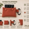 Hundekotbeutelspender aus Stoff – Handgemacht Terracotta
