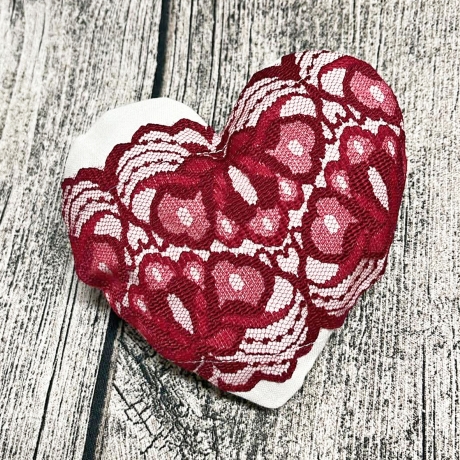 Herz Kissen ITH Stickdatei Patchwork 8 Größen stickdirwas