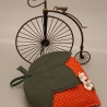 1 Deko Erdbeer Herz aus Stoff Shabby Chic Anhänger