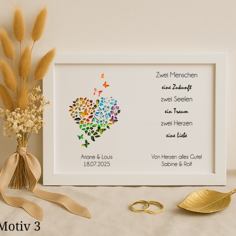 Hochzeitsgeschenk personalisiert Geldgeschenk Hochzeit Brautpaar 