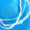 Perlenarmband-Set♥3-teilig♥Weiss-Transparent♥von Hobbyhaus