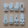 Cosy Stecker aus Gips | Herztanne & Hygge Motive, handgemacht