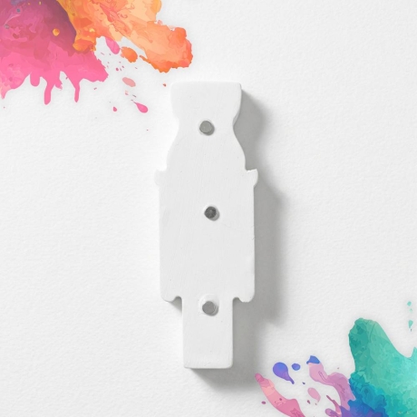 Kleckswerk Gipsmagnete zum Bemalen Nussknacker (Farben & Pinsel)