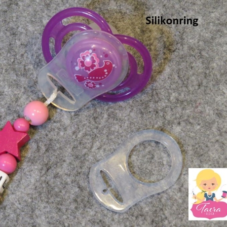 Schnullerkette mit Namen Einhorn