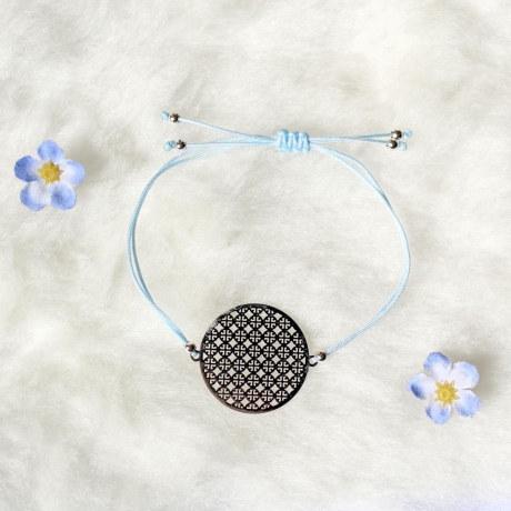 Blume des Lebens • Armband Makramee | Armschmuck | Farbwahl