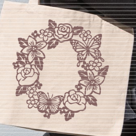 Blumenkranz Plotterdatei SVG DXF FCM