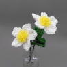 Häkelanleitung Christrose Schneerose im Topf oder Blumenstrauß