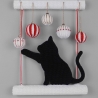 Häkelanleitung Katze Weihnachten, Türdekoration & Wanddekoration