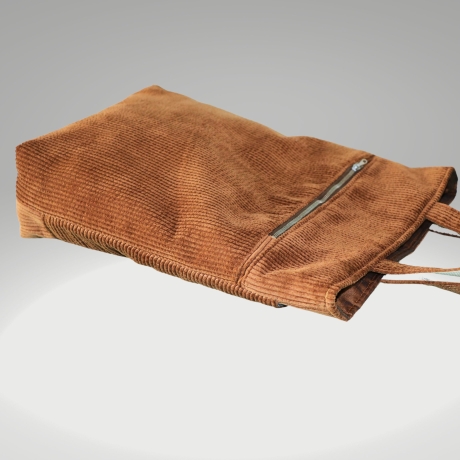 Einkaufstaschen/Cordbeutel/Cord Taschen/totebag/Stoffbeutel/braun