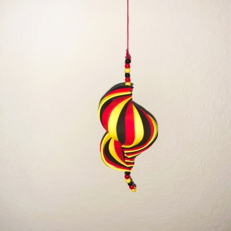 Windspiel basteln Kinder-Bastelset, 3 Windspiele Deutschland-Fahn