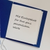 Weihnachtskarte frohe Weihnachten Festtags-Karte Blau & Silbern
