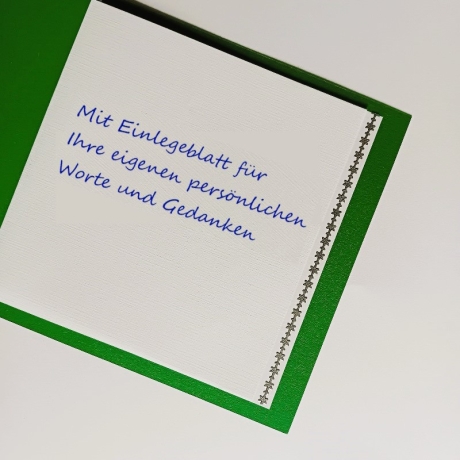 Weihnachtskarte frohe Weihnachten Festtags-Karte Grün mit Rehen
