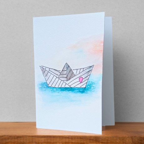 Geburtstagskarten/Grußkarten/Glückwunschkarte/handgemalt Aquarell