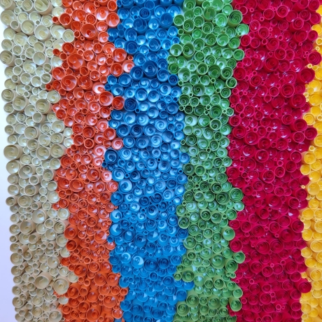 Color Field Composition... PaperArt - Unikat - Quilling Kunst