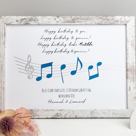 Personalisiertes Geldgeschenk zum Geburtstag - Geburtstagslied