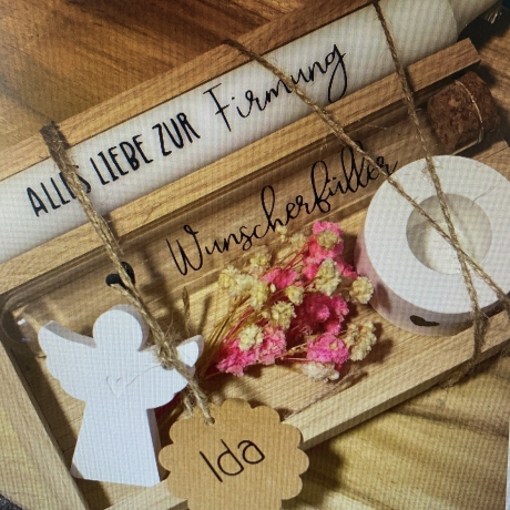 Firmung Geldgeschenk , Geschenkset Firmung , Kerze zur Firmung 