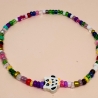 Perlenarmband mit Eule, Mond, Stern und Herz