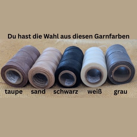 Fußkettchen in Wunschfarben mit Makrameedetail
