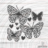 4 Schmetterlinge Plotterdatei SVG DXF 