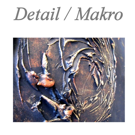 MK1 Art Bild Leinwand Abstrakt Kunst Malerei Acrylbild Braun XXL