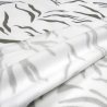 Stoff Sweatshirtstoff Tiger Tierfell weiß (off-white) taupé