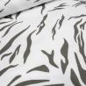 Stoff Sweatshirtstoff Tiger Tierfell weiß (off-white) taupé
