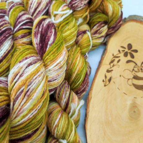 Sockenwolle Handgefärbt, Merino, Ombre Färbung