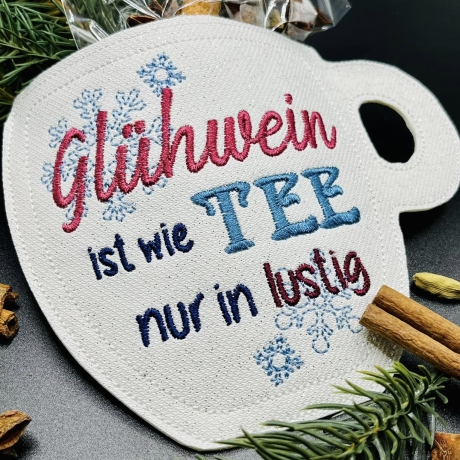 Ferberline Stickdatei ITH Tasse Glühwein ab 10x10