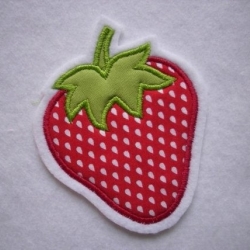 Applikation/Aufnäher Erdbeere Applikation/Aufnäher Erdbeere