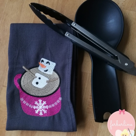 Ferberline Stickdatei Schneemannsuppe ab 8x10