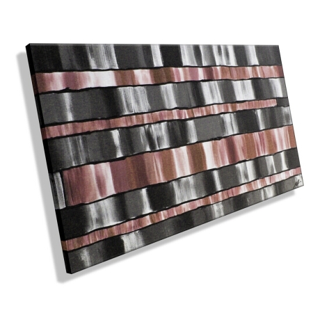 MK1 Art Bild Leinwand Abstrakt Kunst Malerei Acrylbild braun