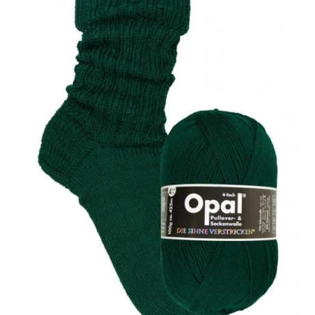 Opal Waldgrün, 4-fädige Sockenwolle, Farbe 9933