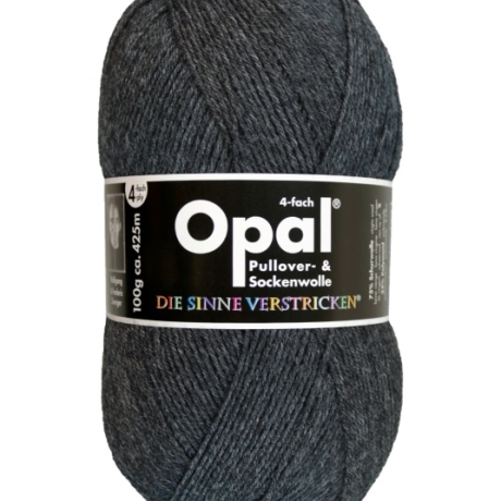 Opal Anthrazit, 4-fädige Sockenwolle, Farbe 5191